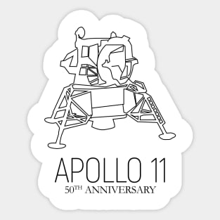 Apollo 11 50th Anniversary Sticker